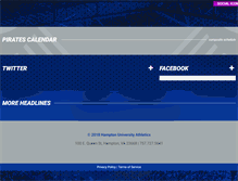Tablet Screenshot of hamptonpirates.com